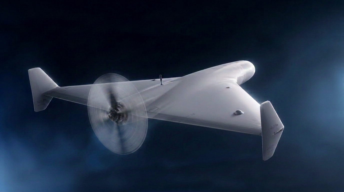 Unmanned aerial system in flight